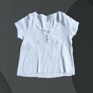 White Brandy Melville baby tee